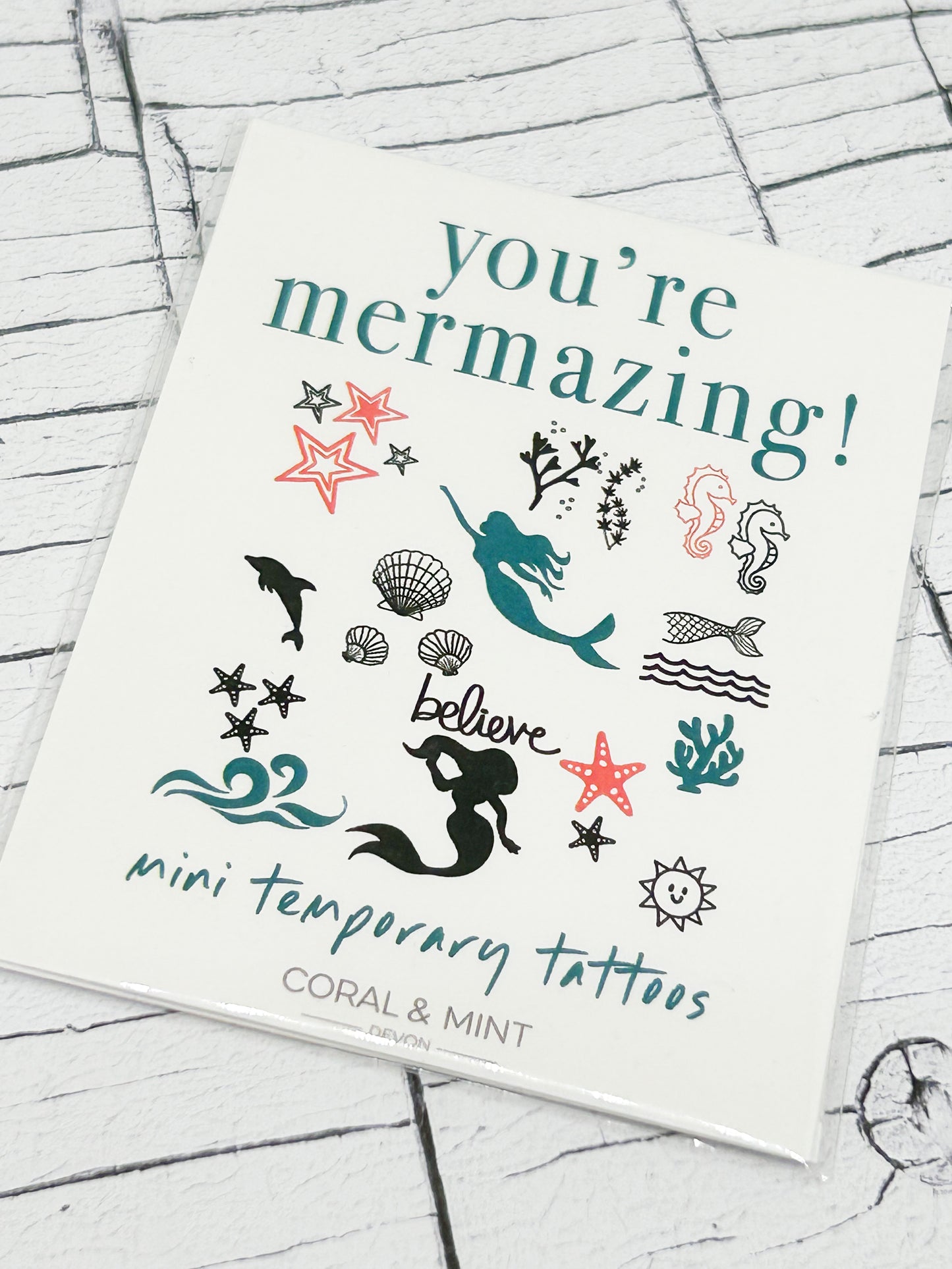 You'Re Mermazing - Temporary Tattoos