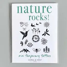 Nature Rocks- Temporary Tattoos