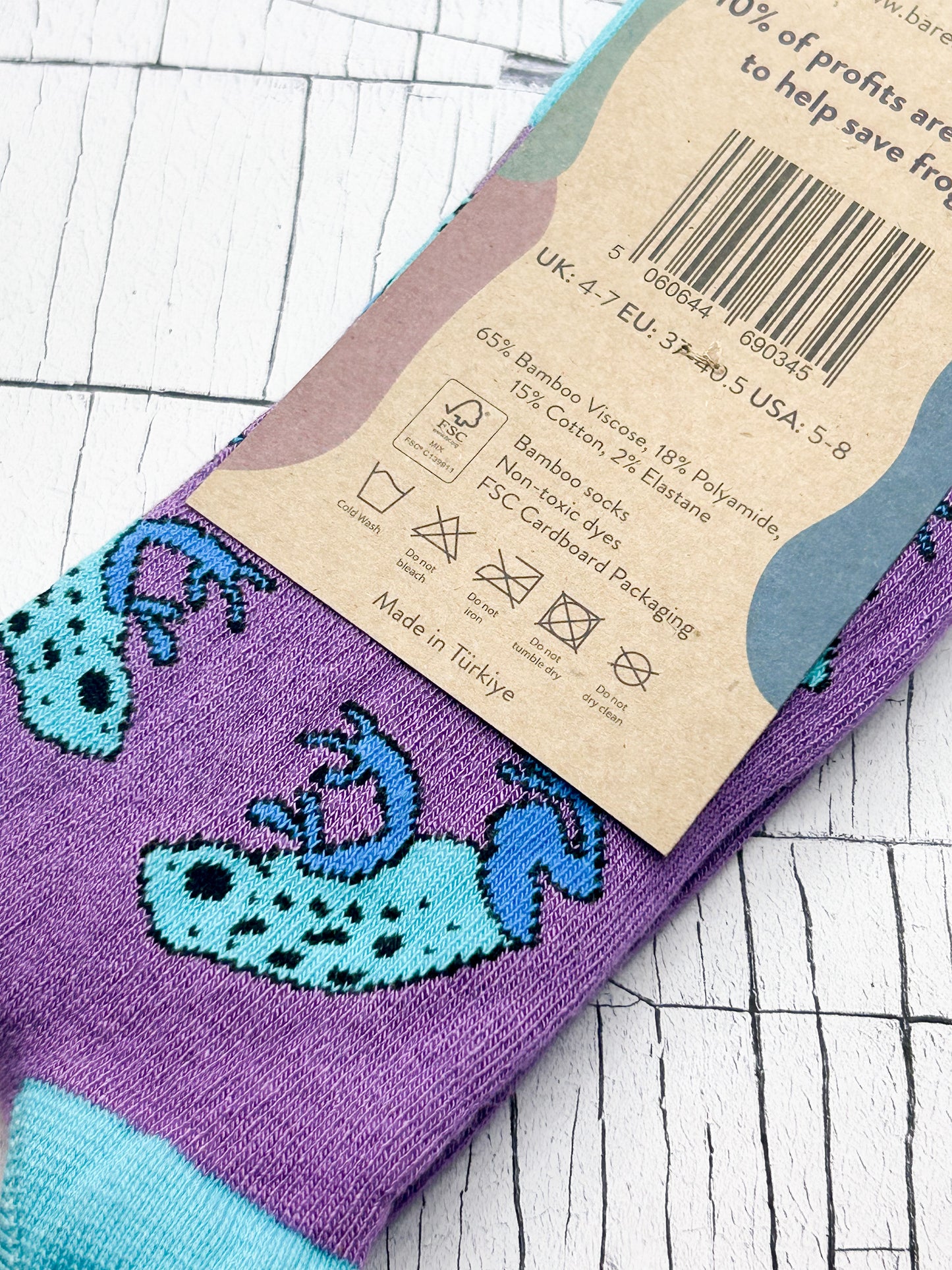 Bare Kind frog socks - Eve & Flamingo