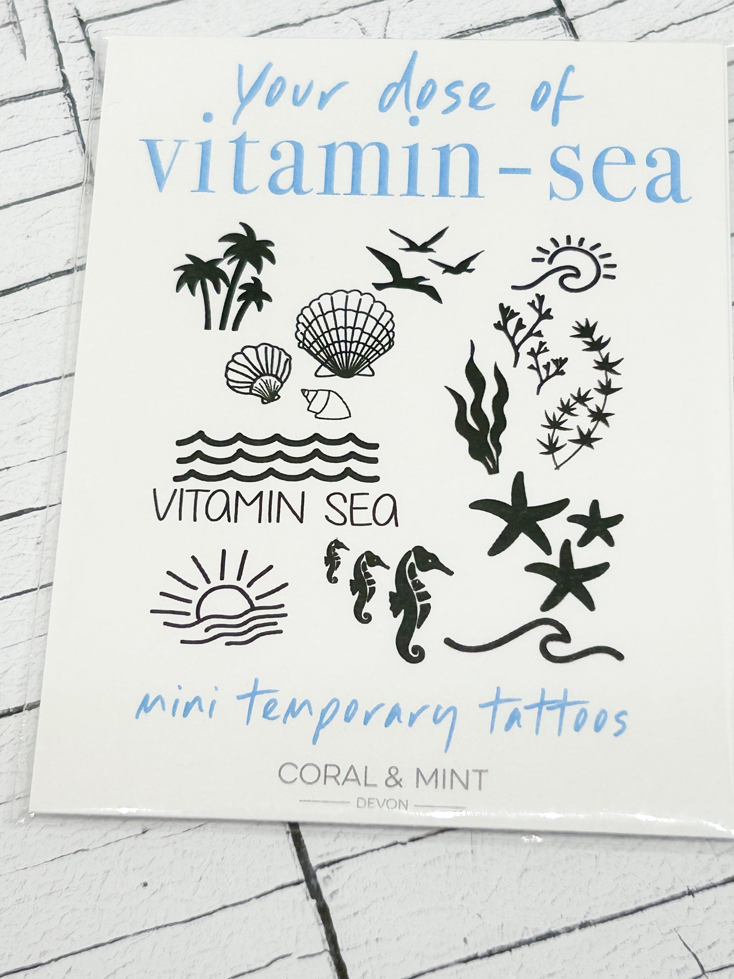 Vitamin Sea - Temporary Tattoos