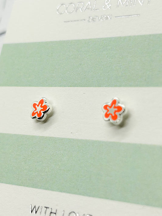 Coral & Mnt earrings - Eve & Flamingo