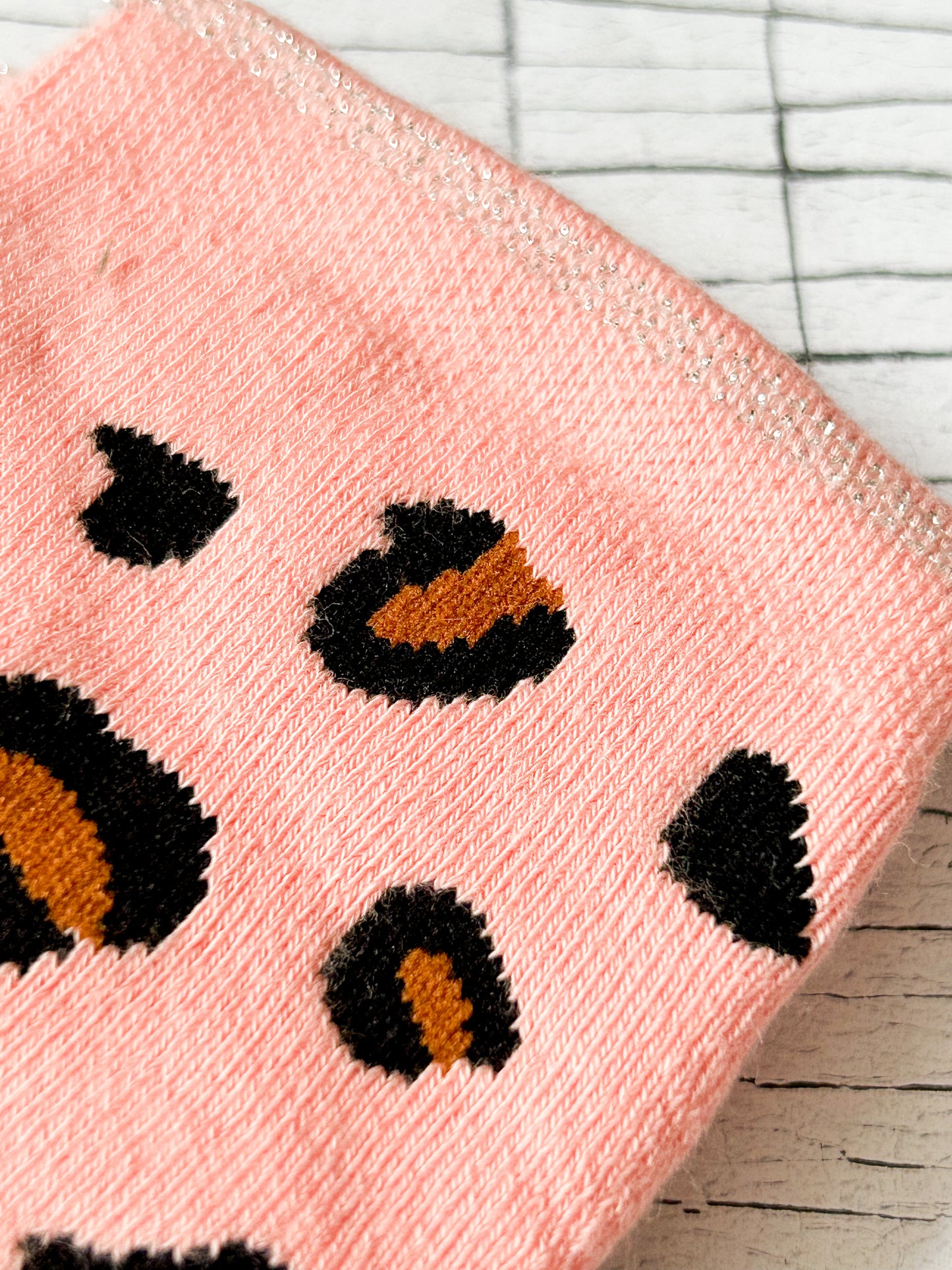 Animal Print socks - Coral