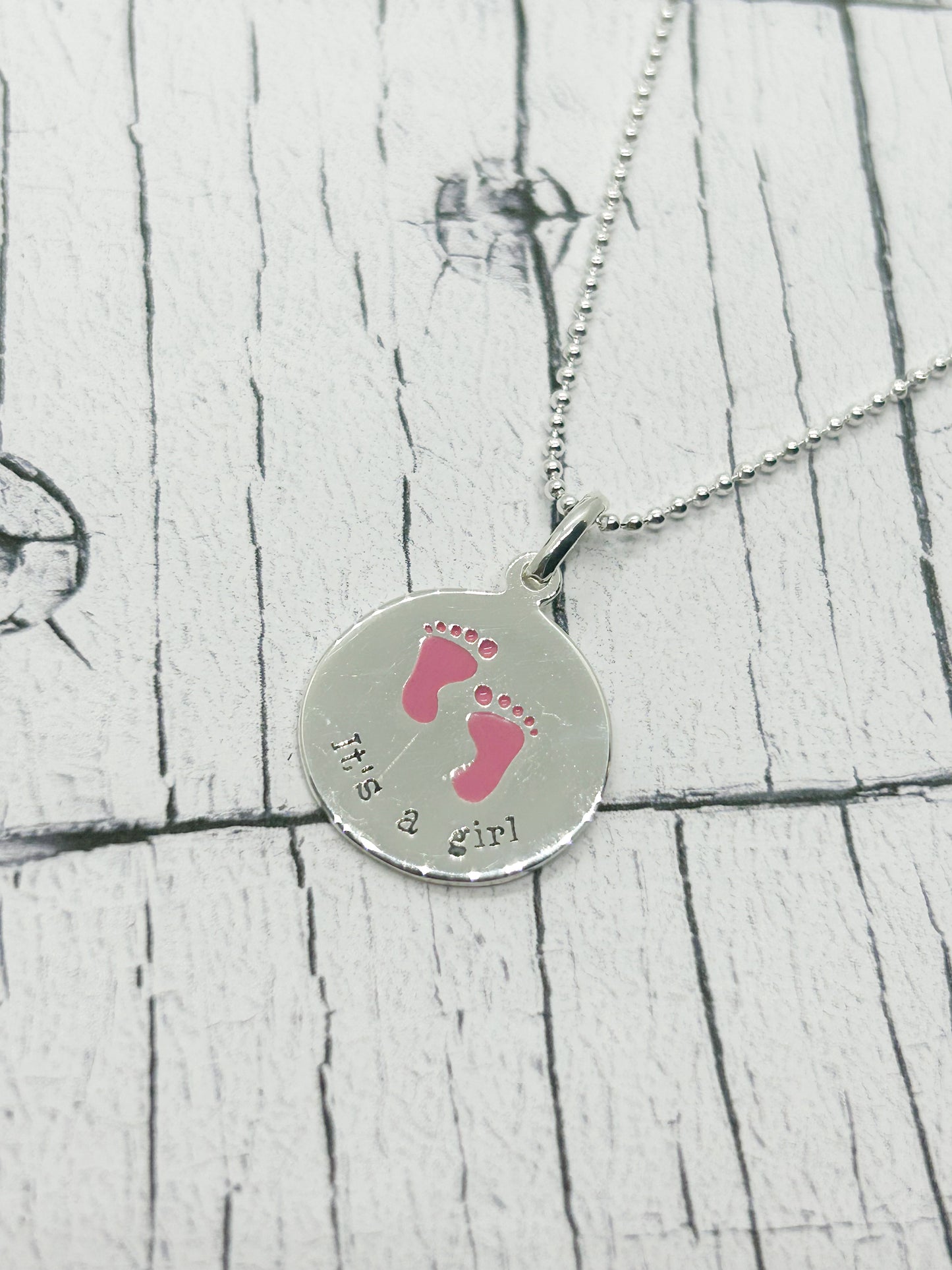 Baby girl pendant - Eve & Flamingo