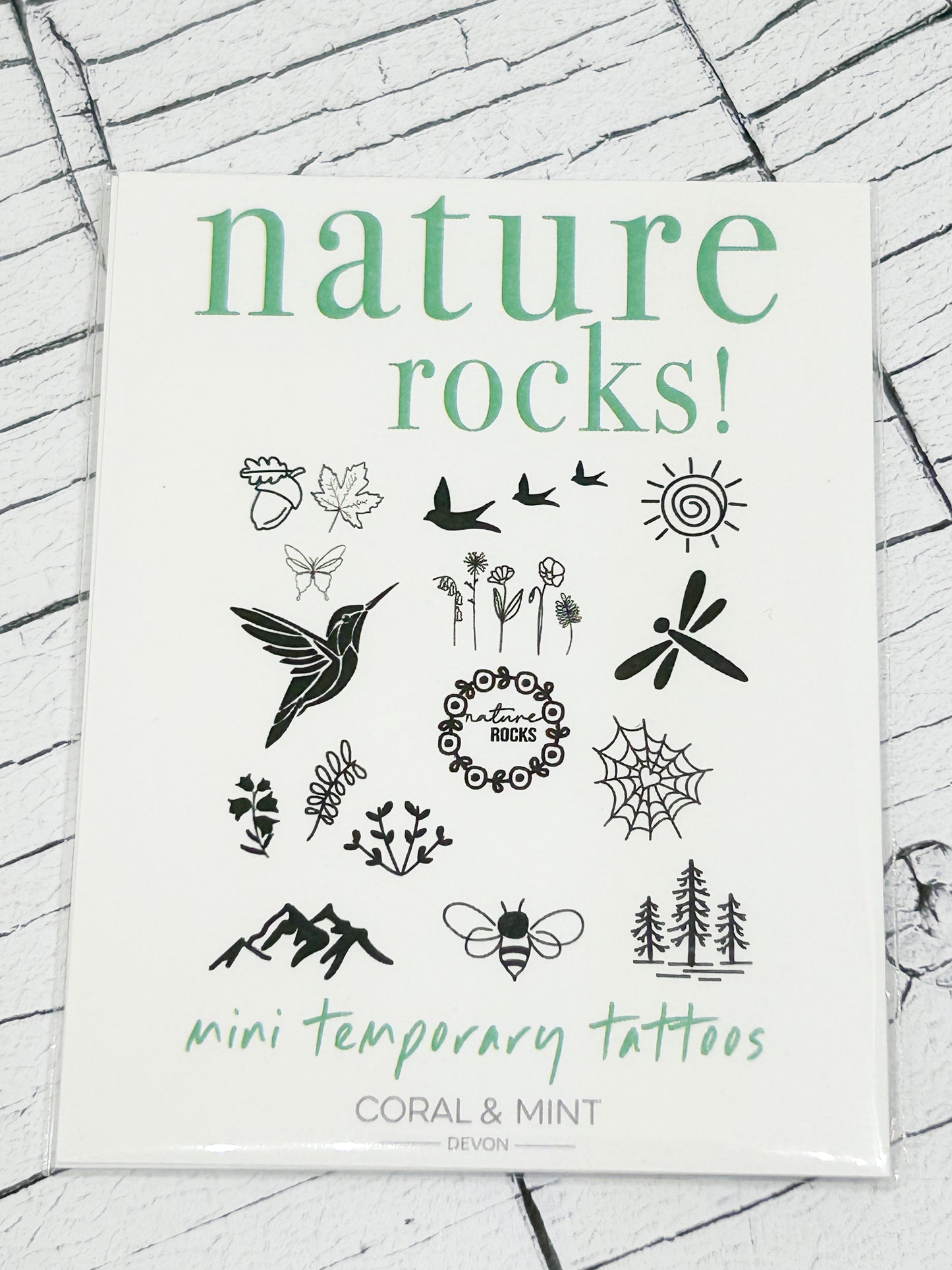 Nature Rocks- Temporary Tattoos
