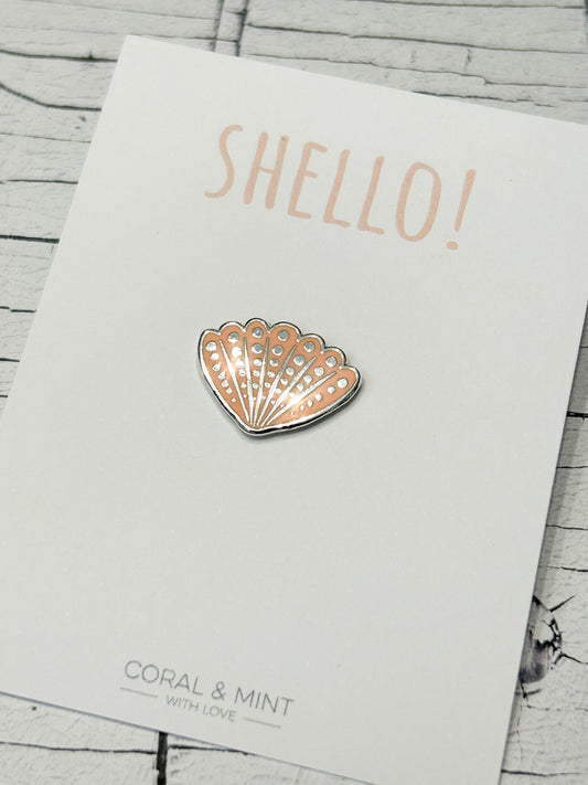 Sea shell badge - Eve & Flamingo