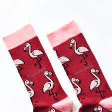 Red and pink socks - Eve & Flamingo