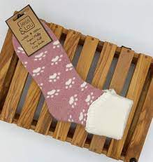 Perfect Paws Super Cosy Cuff Socks - Pink