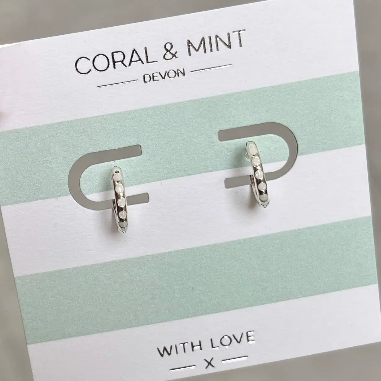 Coral & Mint earrings - Eve & Flamingo