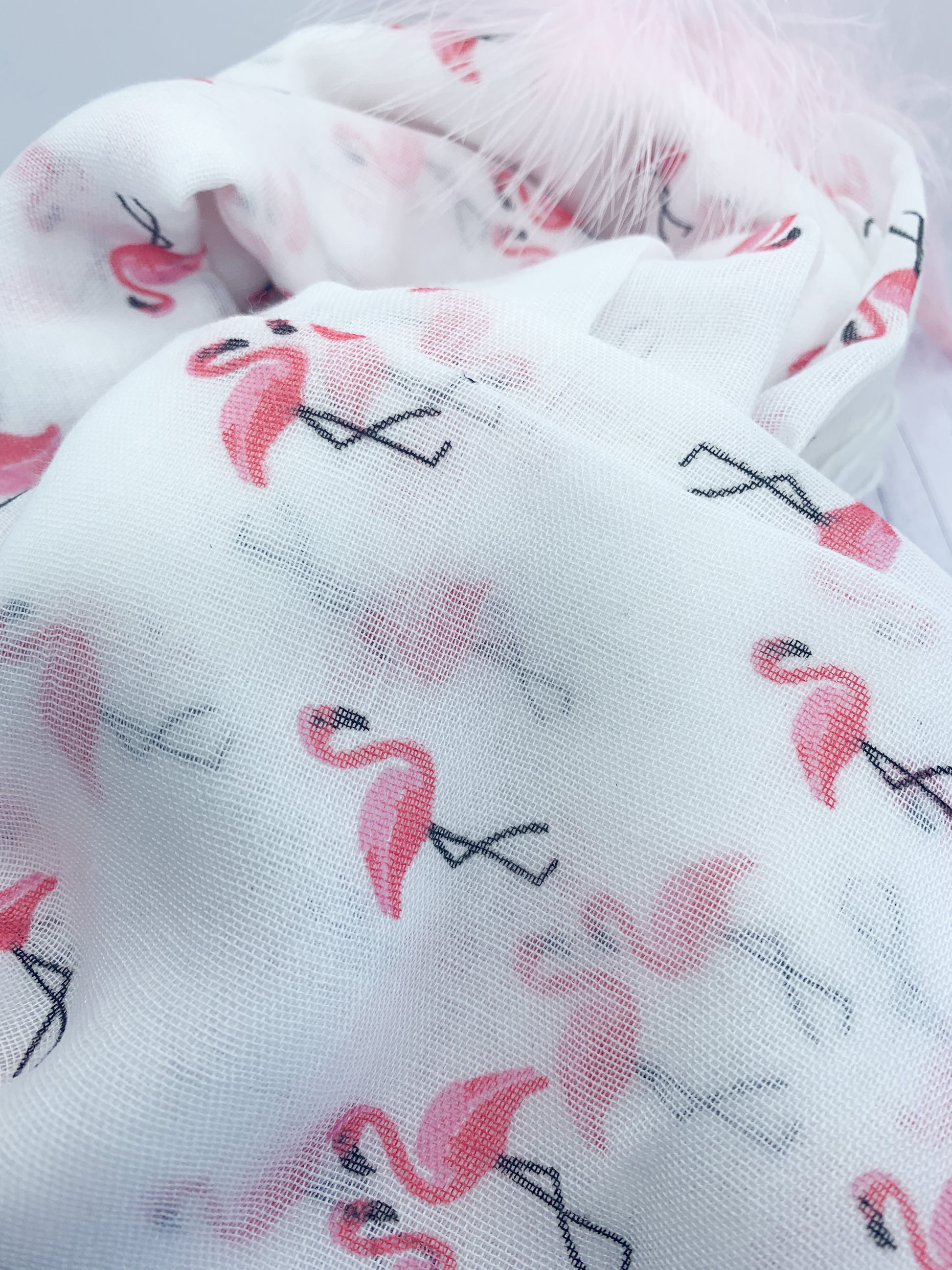 Ladies flamingo scarf - Eve & Flamingo