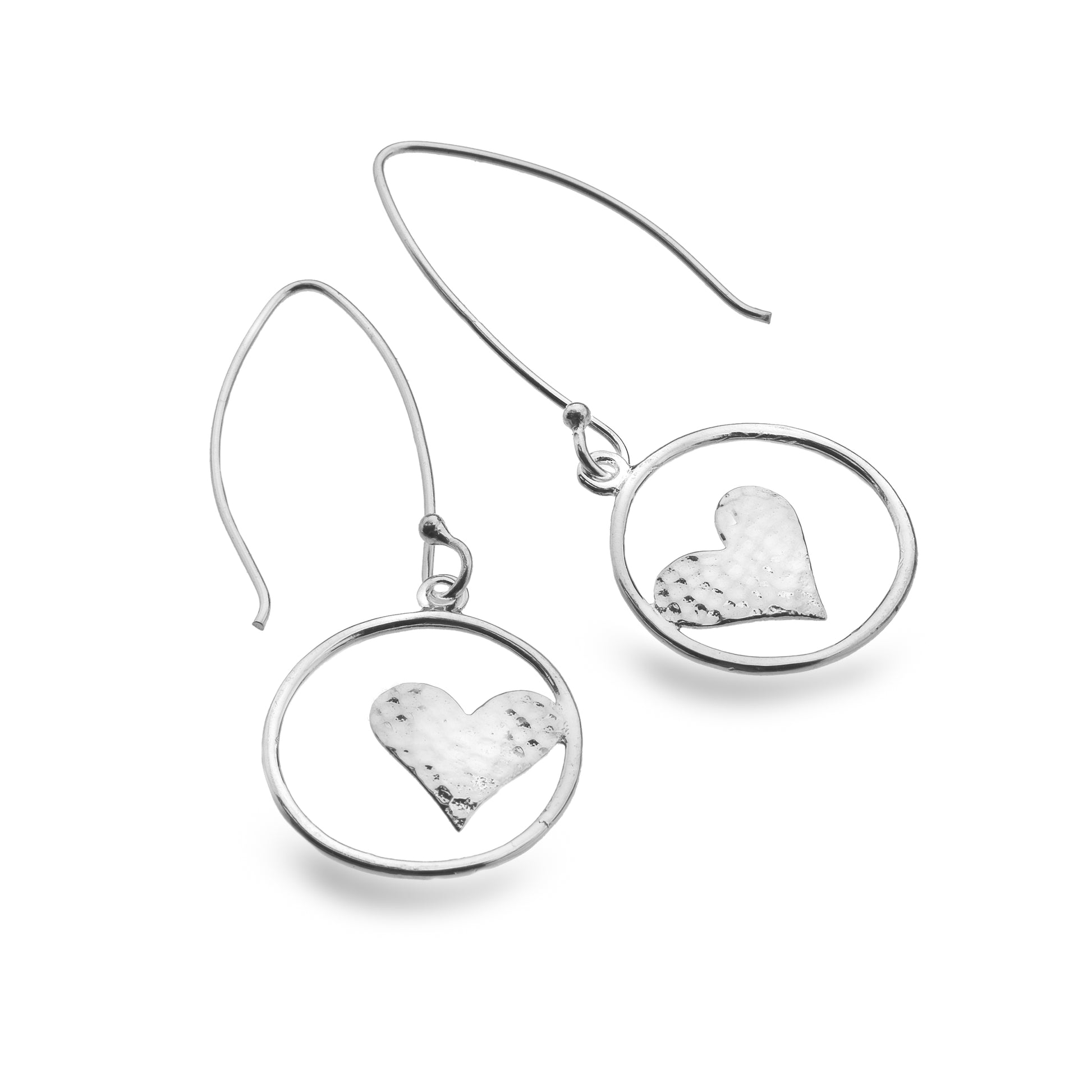 Silver Origins heart earrings