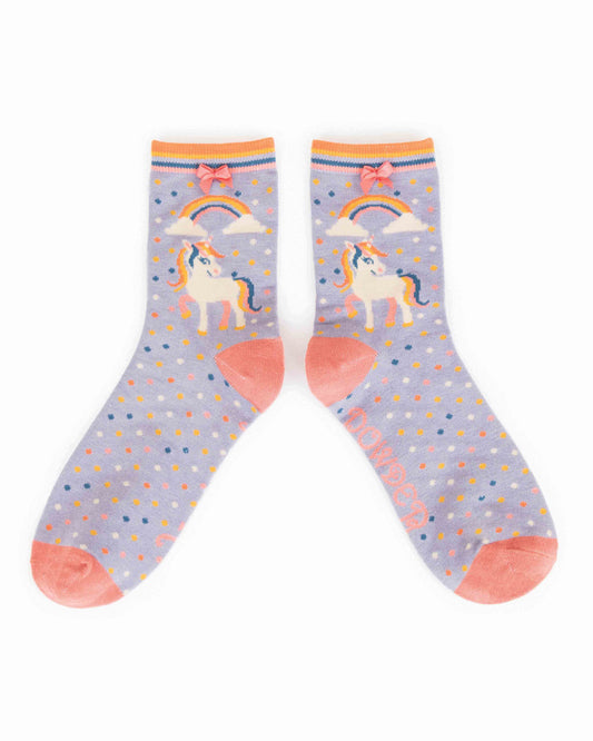 Powder Unicorn Ankle Socks - Eve & Flamingo